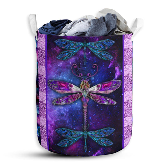 Dragonfly Galaxy Lovely Style Laundry Basket For Bathroom Bedroom Storage