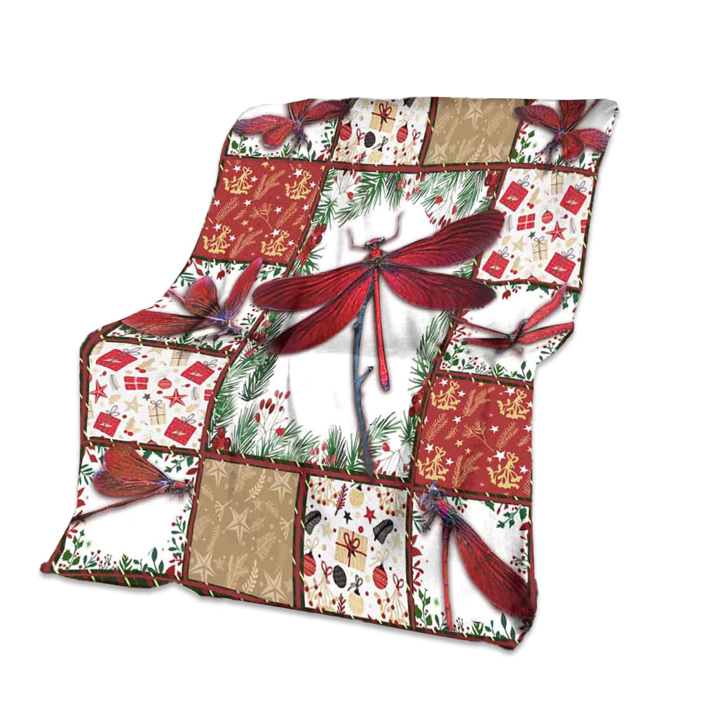 Dragonfly I Am Always With You Flannel Blanket For Cozy Bedroom Sofa Decor