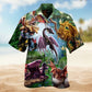 Dragonfly Fantasy Hawaiian Shirt For Tropical Holiday And Vacation Outfit