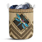 Small Size Dragonfly Wicker Texture Hole Laundry Basket For Bathroom Bedroom Storage