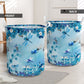 Dragonfly Flower Blue Laundry Basket For Room Home Organizer