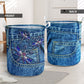 Dragonfly Jean Pocket Laundry Basket For Room Home Organizer