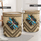 Dragonfly Wicker Texture Hole Laundry Basket For Room Home Organizer