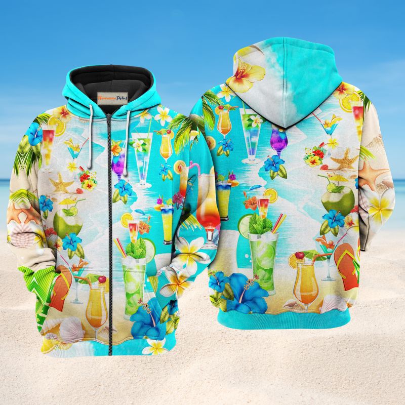 Drink Cocktails Say Aloha Hoodie For Travel Days Outdoor Events And Thoughtful Gifts
