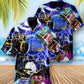 Neon Drums Hawaiian Shirt With All Over Print For Tropical Getaways Outdoor Fun And Everyday Wear