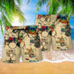 Drum Music Instrument Energy Beach Shorts Design Detail For Weekend Getaways And Beach Days