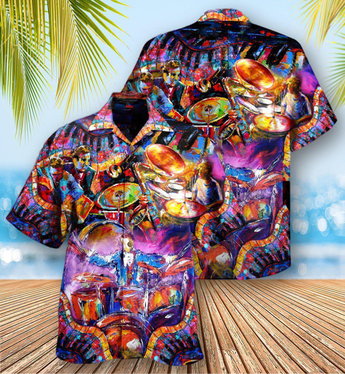 Drum Music Kill Silient Hawaiian Shirt Design View For Resort Travel And Thoughtful Gifting