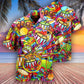 Drum Music Peace Drums Hawaiian Shirt For Summer Vacation And Beach Travel