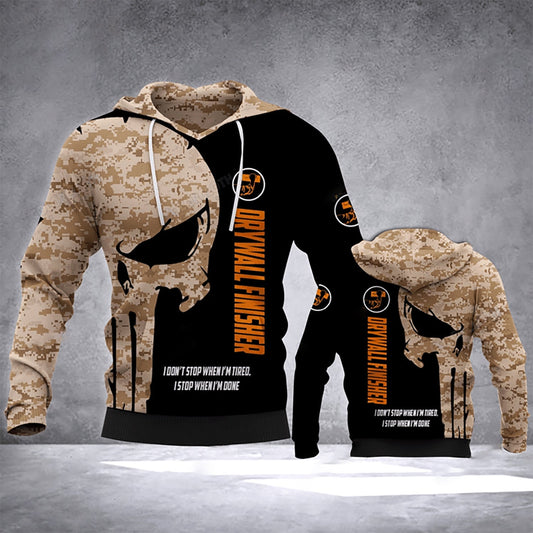 Drywall Finisher Hoodie For Relaxed Streetwear Weekend Travel And Everyday Style
