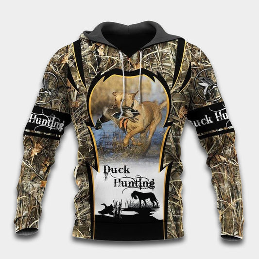 Duck Hunting Dog Hoodie For Outdoor Adventures Seasonal Events And Gift Giving