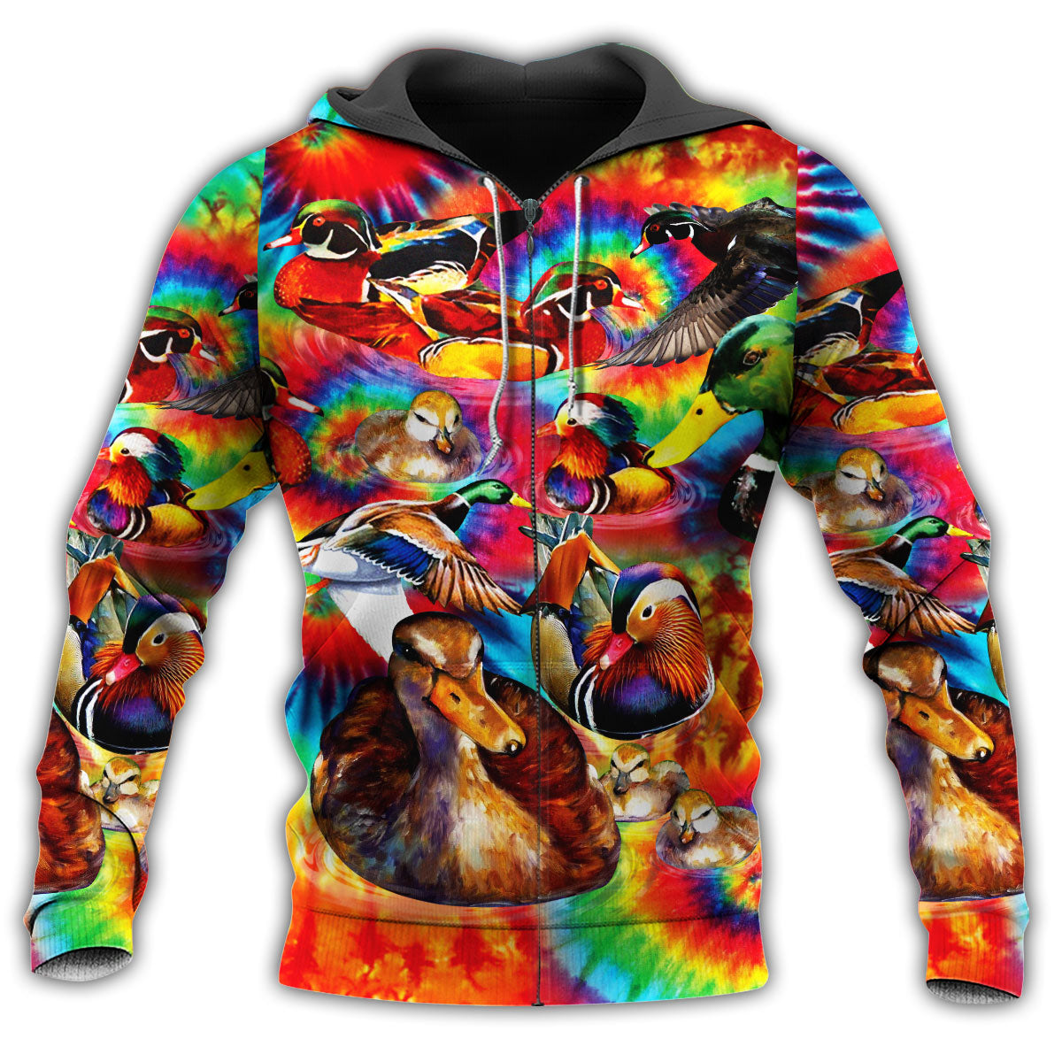 Red Green Duck Love Hoodie For Pet Lovers Casual Style Holidays And Thoughtful Gifts
