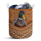 Small Size Duck Rattan Texture Laundry Basket For Bathroom Bedroom Storage