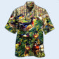 Funny Duck Welcome Side Hawaiian Shirt Design View For Casual Summer Styling
