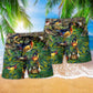 Playful Duck Beach Shorts Pattern Detail For Seaside Leisure And Everyday Comfort