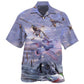 Duck Hunting Outdoor Purple Hawaiian Shirt For Beach Days, Summer Outings, And Thoughtful Gift Giving