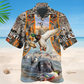 Duck Hunting Orange Hawaiian Shirt For Coastal Travel, Casual Events, And Comfortable Summer Wear
