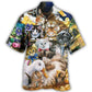 Cute Ducks Cats Animal Hawaiian Shirt For Animal Lovers, Beach Travel, And Casual Summer Style