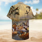 Vintage Ducks Hawaiian Shirt For Island Vacations, Resort Wear, And Relaxed Seasonal Style