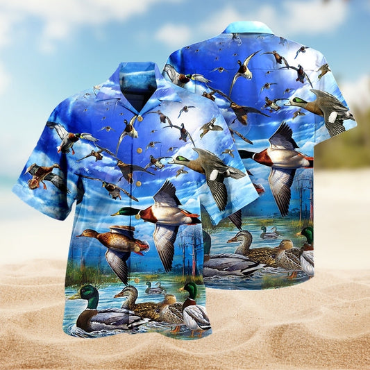 Wild Ducks Hawaiian Shirt For Beach Days, Summer Outings, And Thoughtful Gift Giving