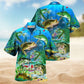 Fishing Men Hawaiian Shirt For Coastal Travel, Casual Events, And Comfortable Summer Wear