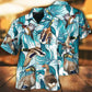 Tropical Duck Leaf Hawaiian Shirt For Coastal Travel, Casual Events, And Comfortable Summer Wear