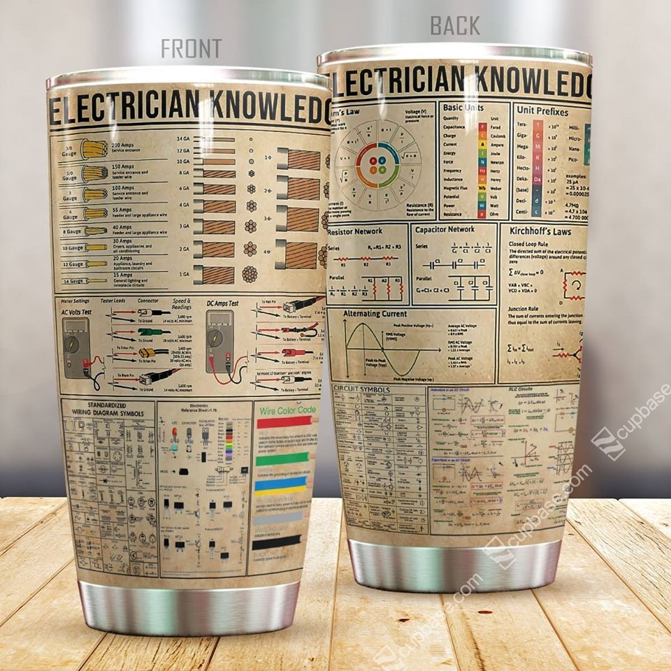Electrician 20 Oz Tumbler For Coffee Travel And Daily Drinks