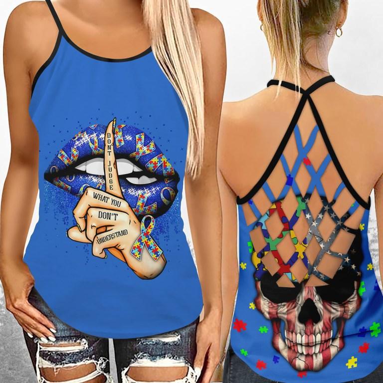 Autism Do Not Judge Understanding Hollow Tank Top For Community Events And Positive Support