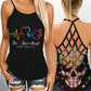 Autism Live Love Accept Hollow Tank Top For Awareness Gatherings And Daily Wear