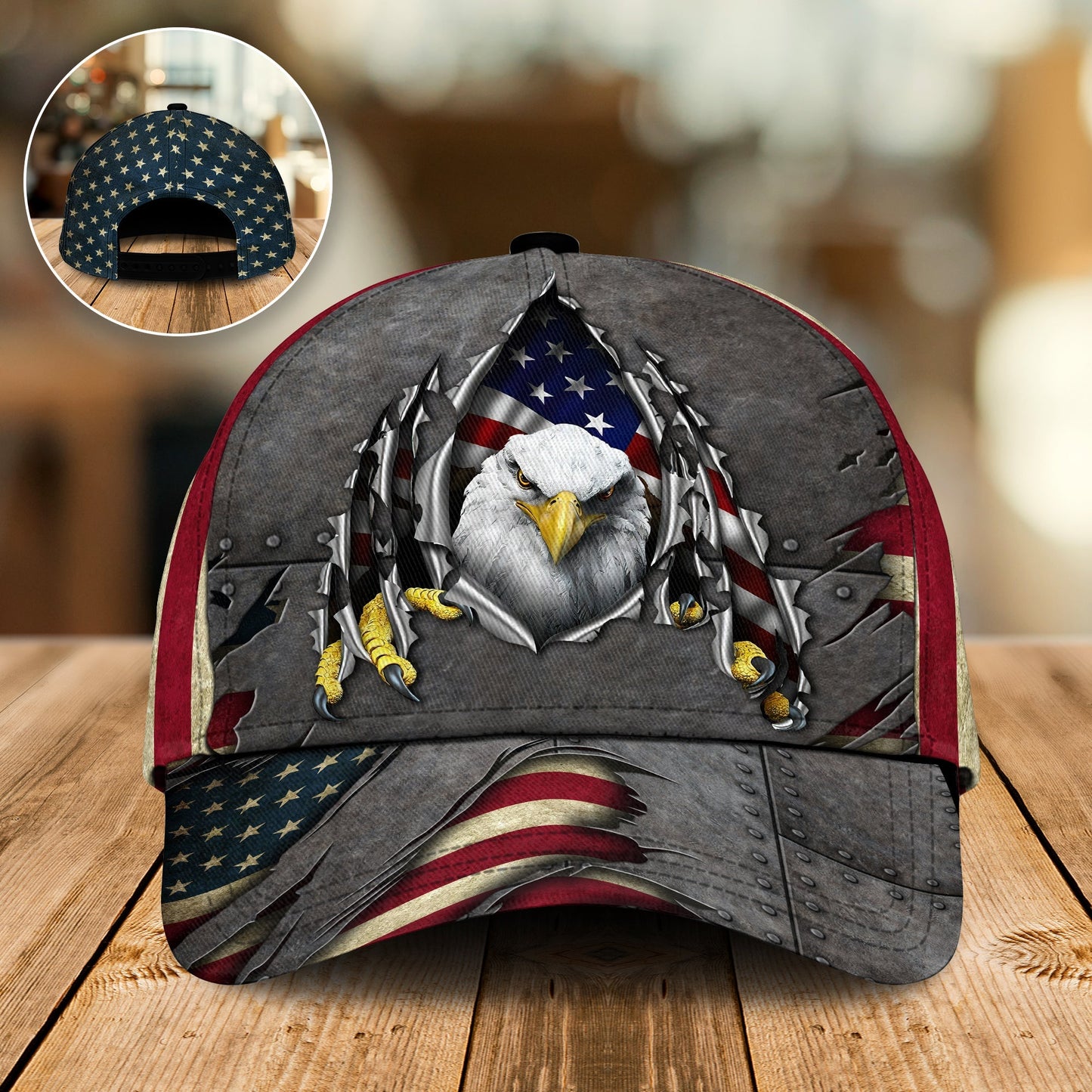 Eagle America Flag Classic Cap For Everyday Accessories Festivals And Relaxed Outings