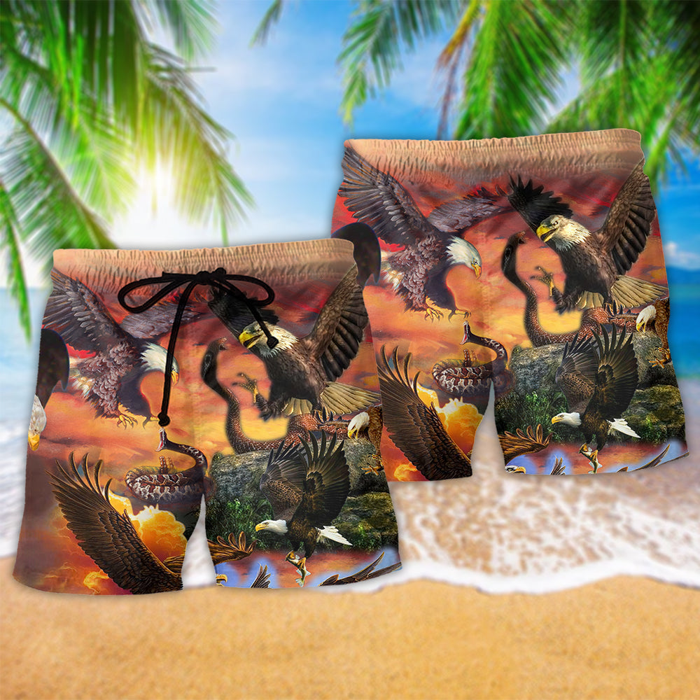 Eagle Hunter Spirit King Of The Sky Beach Shorts For Outdoor Adventures And Thoughtful Seasonal Gifts