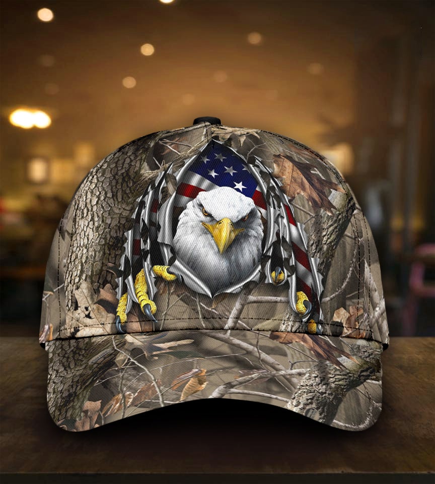Eagle Camo American Classic Cap For Beach Days Travel And Relaxed Everyday Outfits