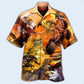 Eagle Flying Sunset Sky Hawaiian Shirt Artwork Detail For Tropical Trips And Casual Outings