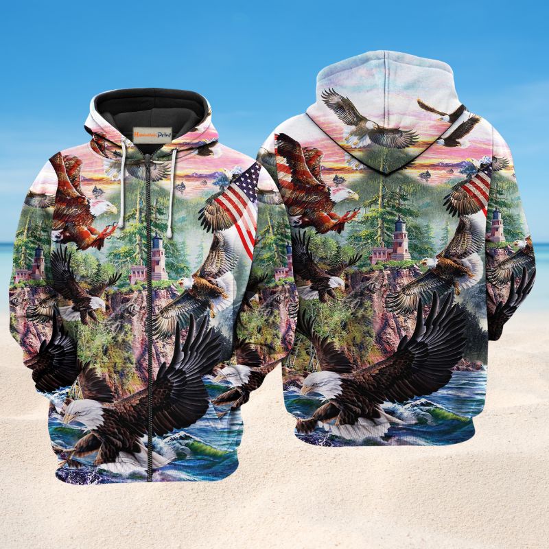 Eagle Spirit America Hoodie For Casual Outfits Outdoor Trips And Comfortable Layering