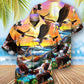 Eagle Spirit American Hawaiian Shirt Artwork Detail For Resort Trips And Outdoor Activities