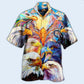 Colorful Eagle Hawaiian Shirt With All Over Print For Tropical Parties Vacation Travel And Casual Summer Style