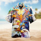 Eagles Colorful Hawaiian Shirt For Coastal Adventures Outdoor Gatherings And Casual Warm Weather Wear