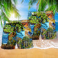 Earth Environmental Protection Message Beach Shorts Design Detail For Casual Warm Weather Outfits