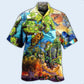Green Planet Earth Hawaiian Shirt With All Over Print For Beach Days Resort Trips And Relaxed Everyday Style