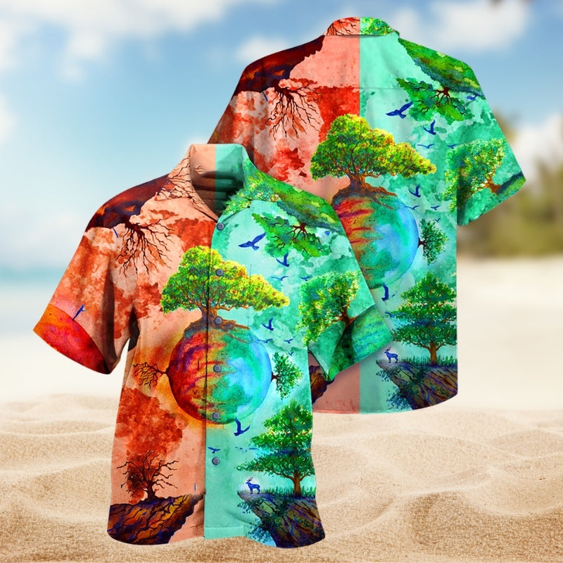 Fantasy Colorful Role Dice Hawaiian Shirt Artwork View For Island Holidays