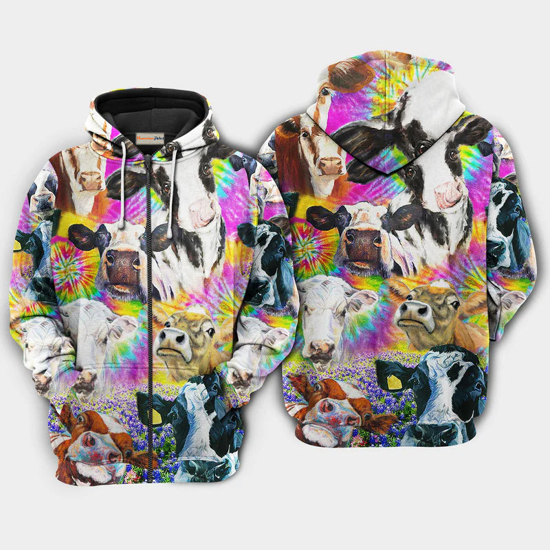 Funny Easily Distracted Cows Hoodie For Weekend Adventures Casual Style And Relaxed Comfort