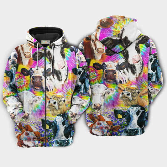 Funny Easily Distracted Cows Hoodie For Weekend Adventures Casual Style And Relaxed Comfort
