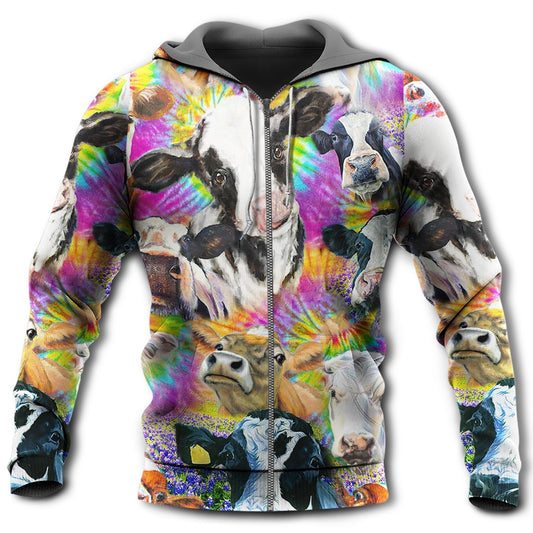 Funny Easily Distracted Cows Hoodie For Casual Street Style Travel And Daily Comfort