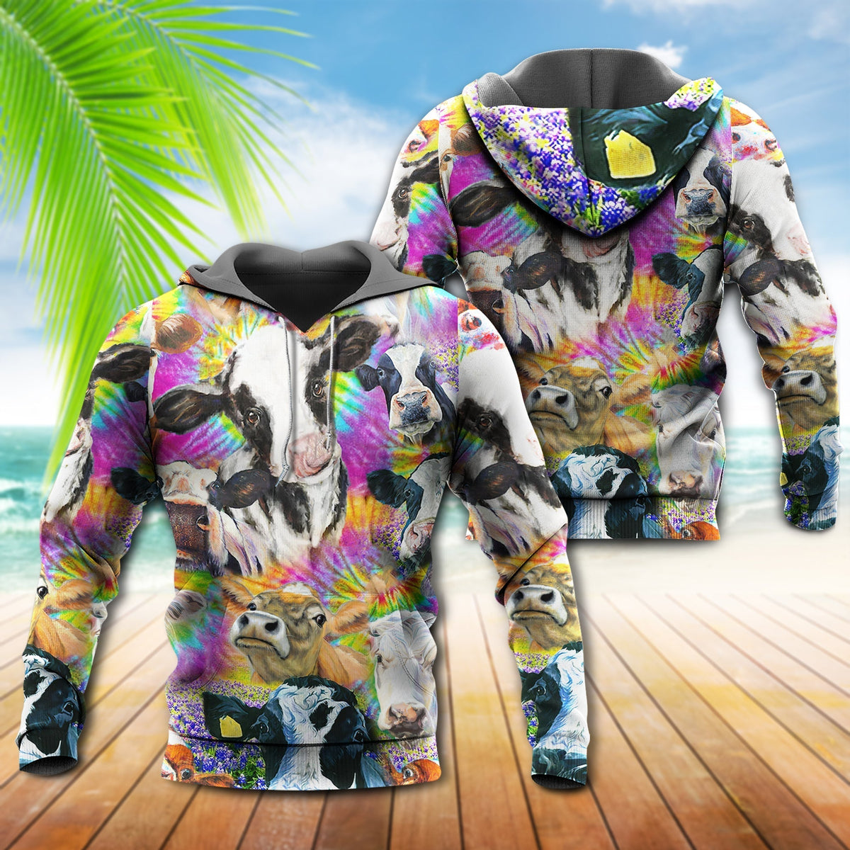 Funny Easily Distracted Cows Hoodie For Casual Street Style Travel And Daily Comfort