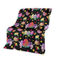 Easter Bunny Egg Pattern Flannel Blanket For Cozy Bedroom Sofa Decor