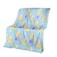 Easter Bunny Egg Pattern Flannel Blanket For Cozy Bedroom Sofa Decor