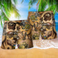Steampunk Easter Rabbit Beach Shorts Pattern Detail For Warm Weather Comfort And Bright Summer Outfits