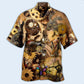 Steampunk And Easter Hawaiian Shirt With All Over Print For Resort Getaways Summer Adventures And Casual Gifting