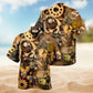 Easter Enjoy With Steampunk Style Hawaiian Shirt For Summer Vacation Beach Travel And Relaxed Casual Wear