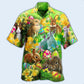 Happy Easter Bunnie Hawaiian Shirt For Summer Vacation And Beach Travel