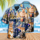 Easter And Rabbit Hawaiian Shirt With All Over Print For Tropical Escapes Resort Wear And Outdoor Celebrations